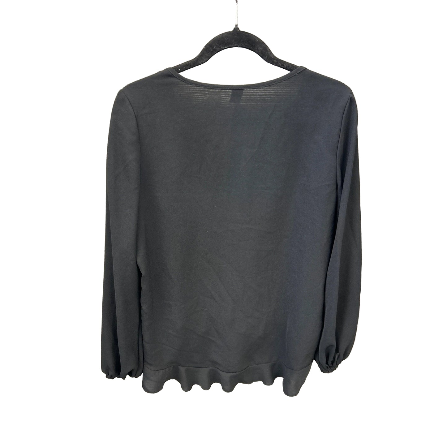 Blouse Long Sleeve By Shein In Black, Size: M
