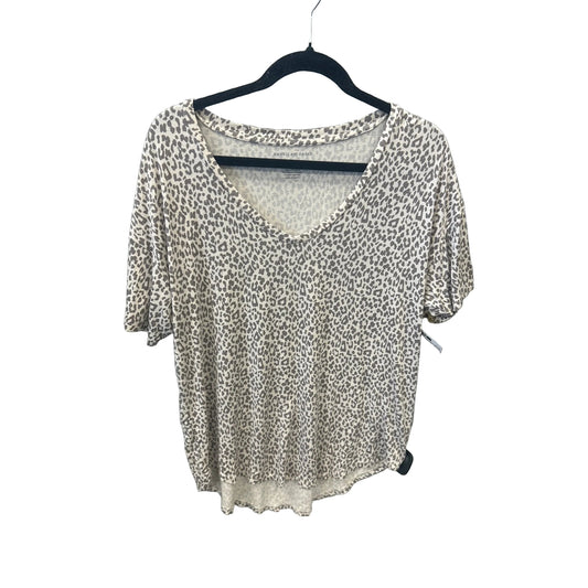 Top Short Sleeve By American In Leopard Print, Size: M