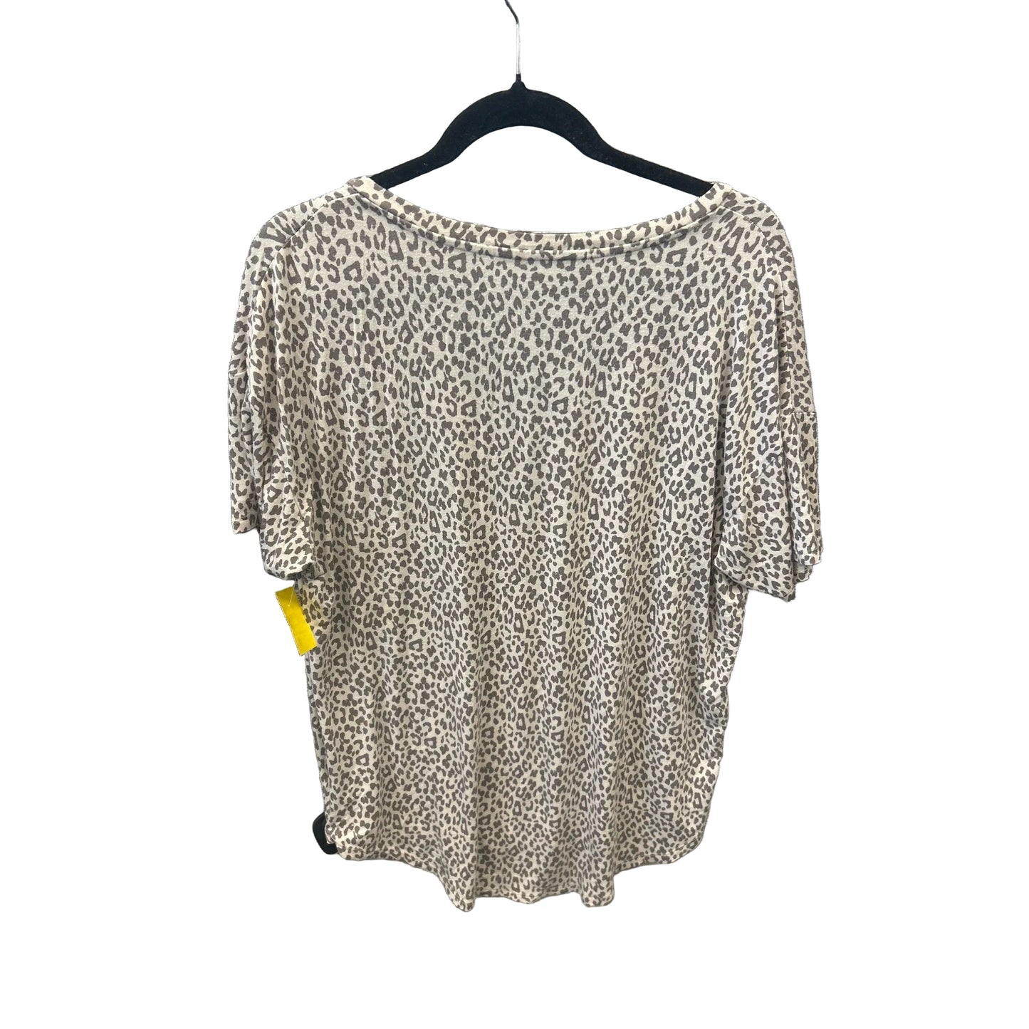 Top Short Sleeve By American In Leopard Print, Size: M