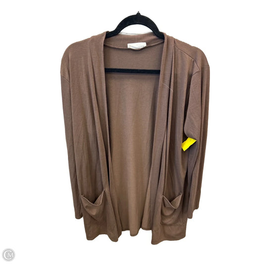 Cardigan By Zenana In Brown, Size: 2x