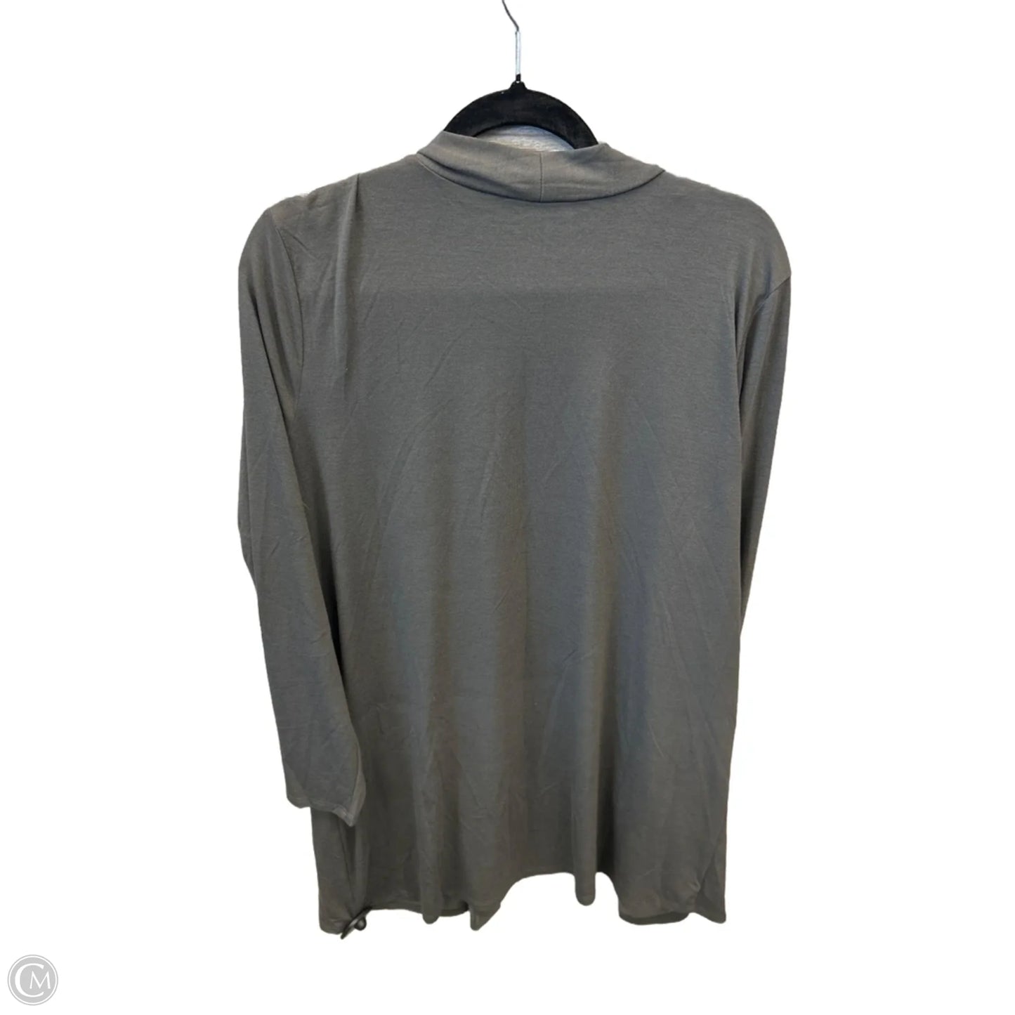 Cardigan By Zenana In Grey, Size: 2x