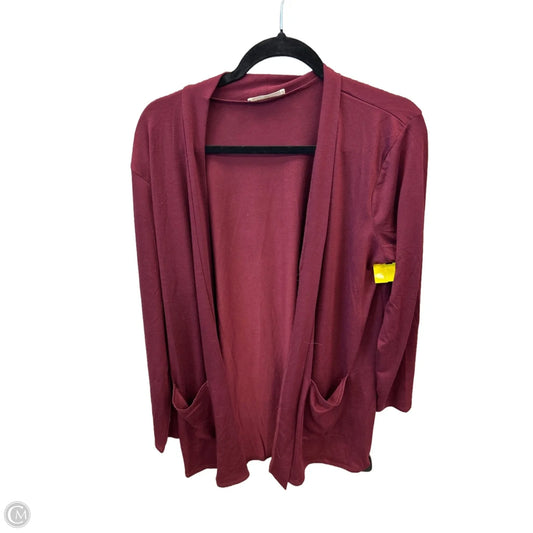 Cardigan By Zenana In Red, Size: 2x