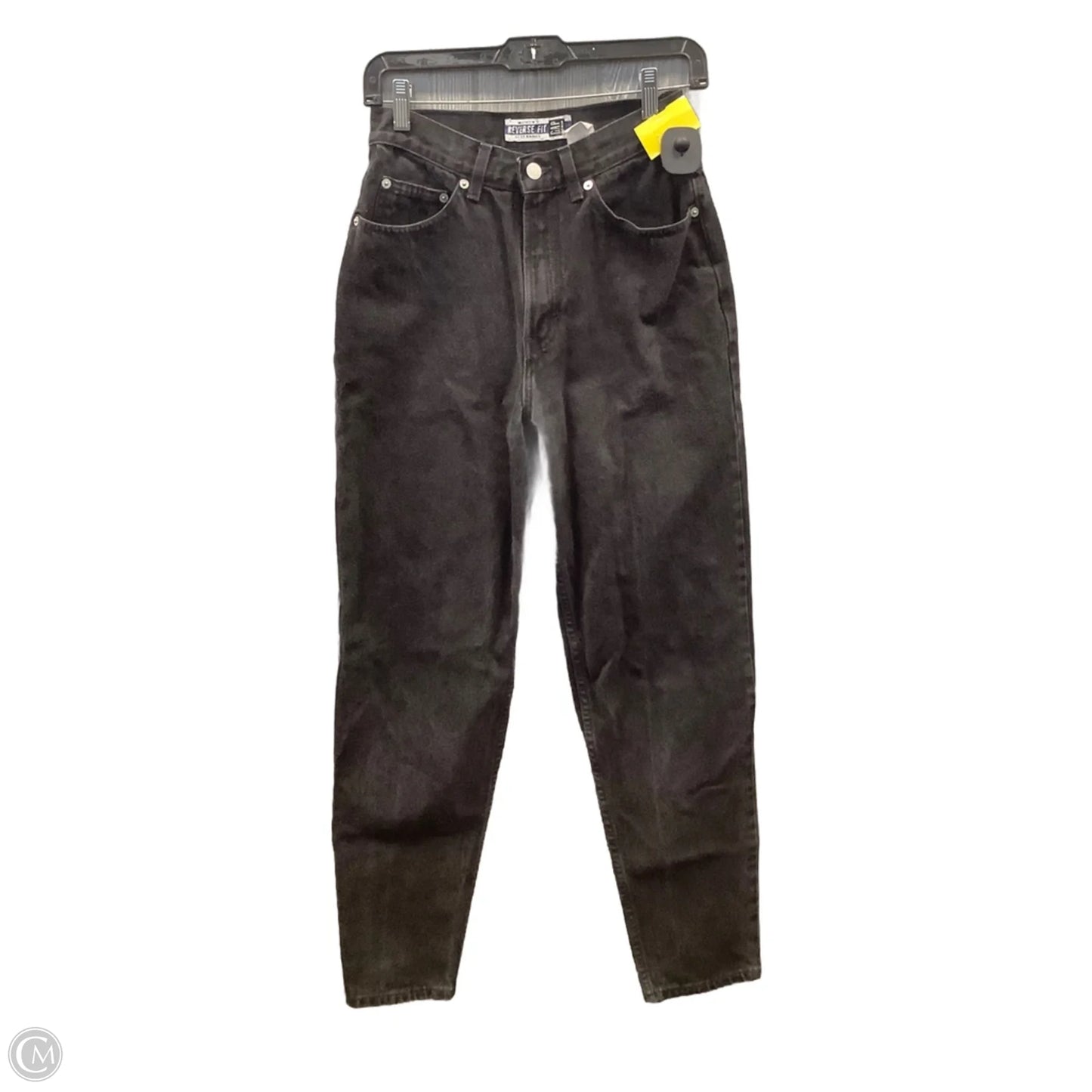 Jeans Straight By Gap In Black Denim, Size: 6