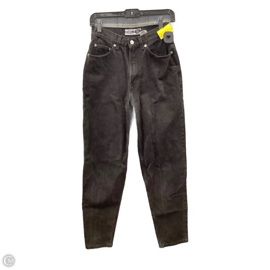Jeans Straight By Gap In Black Denim, Size: 6
