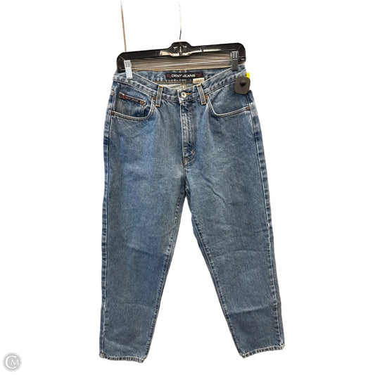 Jeans Straight By Dkny In Blue Denim, Size: 12
