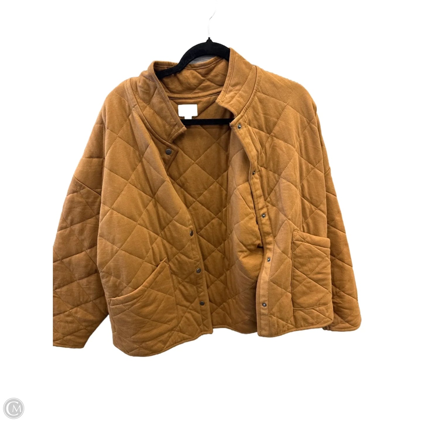 Jacket Puffer & Quilted By Time And Tru In Brown, Size: Xl