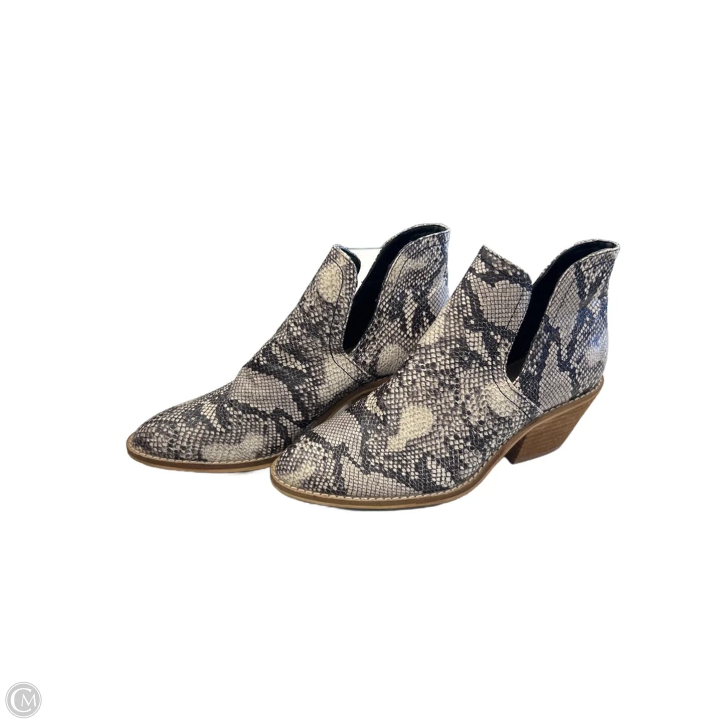 Boots Ankle Flats By Clothes Mentor In Snakeskin Print, Size: 7