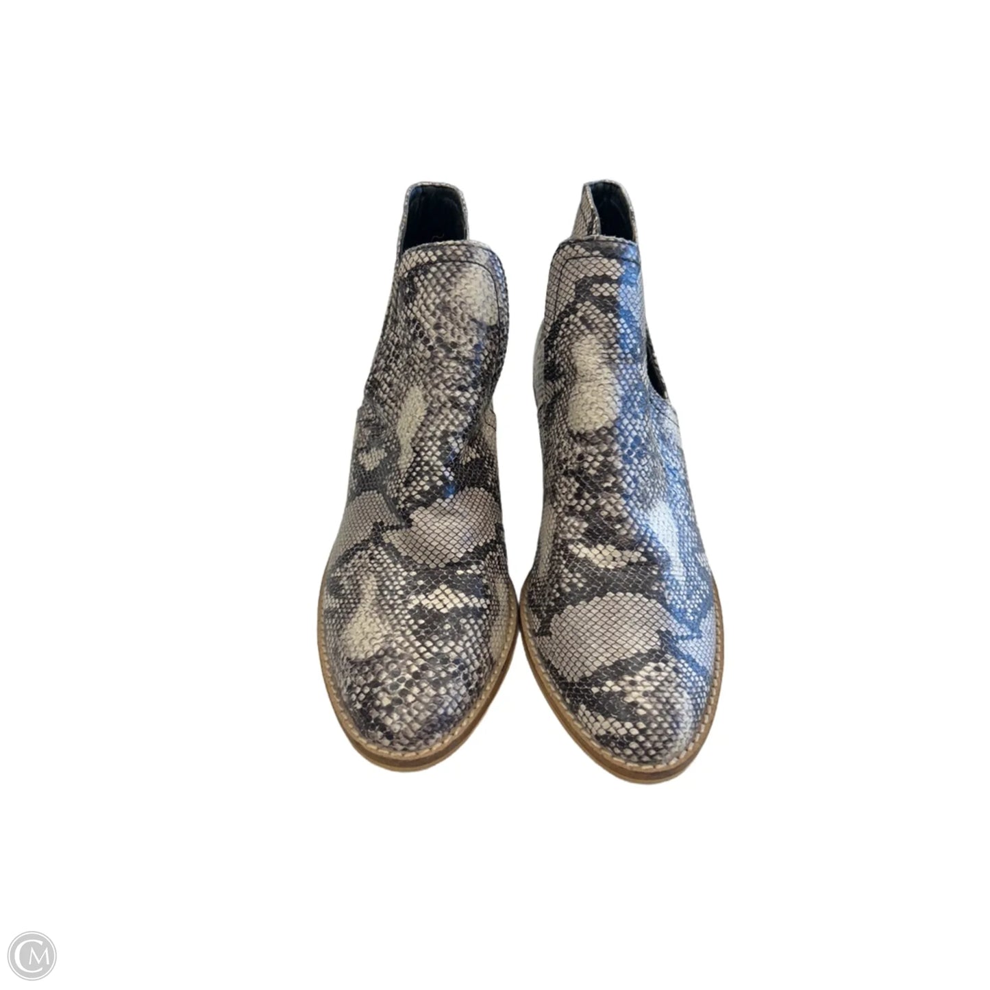 Boots Ankle Flats By Clothes Mentor In Snakeskin Print, Size: 7