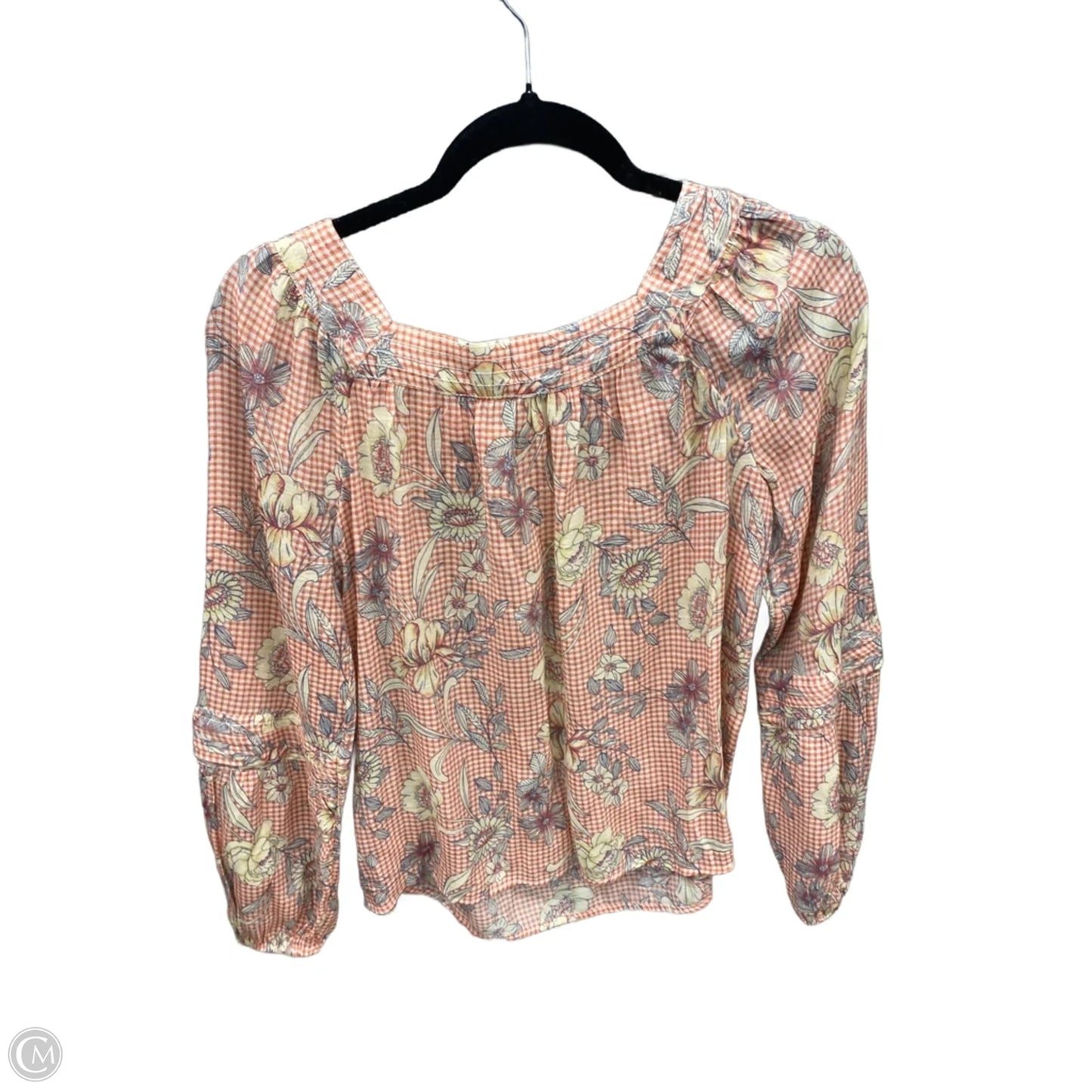 Top Long Sleeve By Lc Lauren Conrad In Checkered Pattern, Size: Xs