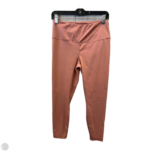 Athletic Leggings By Yogalicious In Pink, Size: L