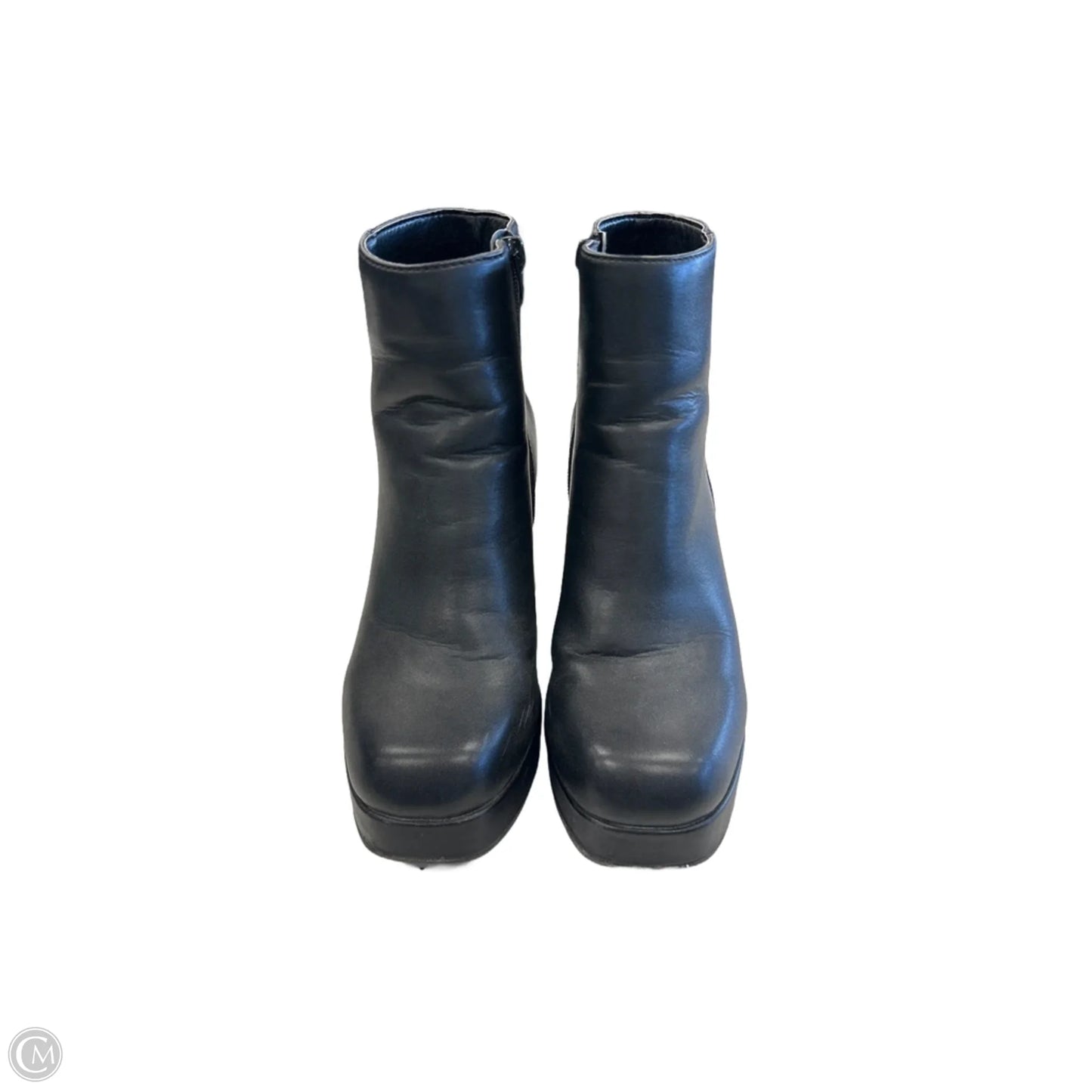 Boots Ankle Heels By Sugar In Black, Size: 6.5