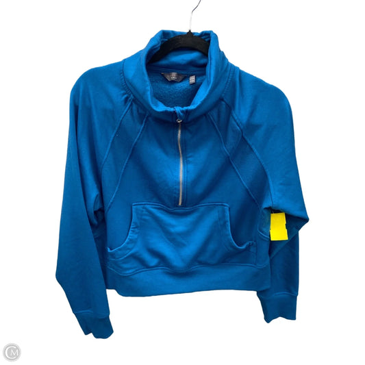 Athletic Sweatshirt Collar By Danskin In Blue, Size: M
