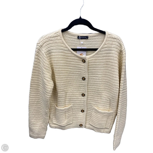 Sweater Cardigan By Prettygarden In Cream, Size: M