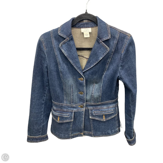 Jacket Denim By Loft In Blue Denim, Size: S