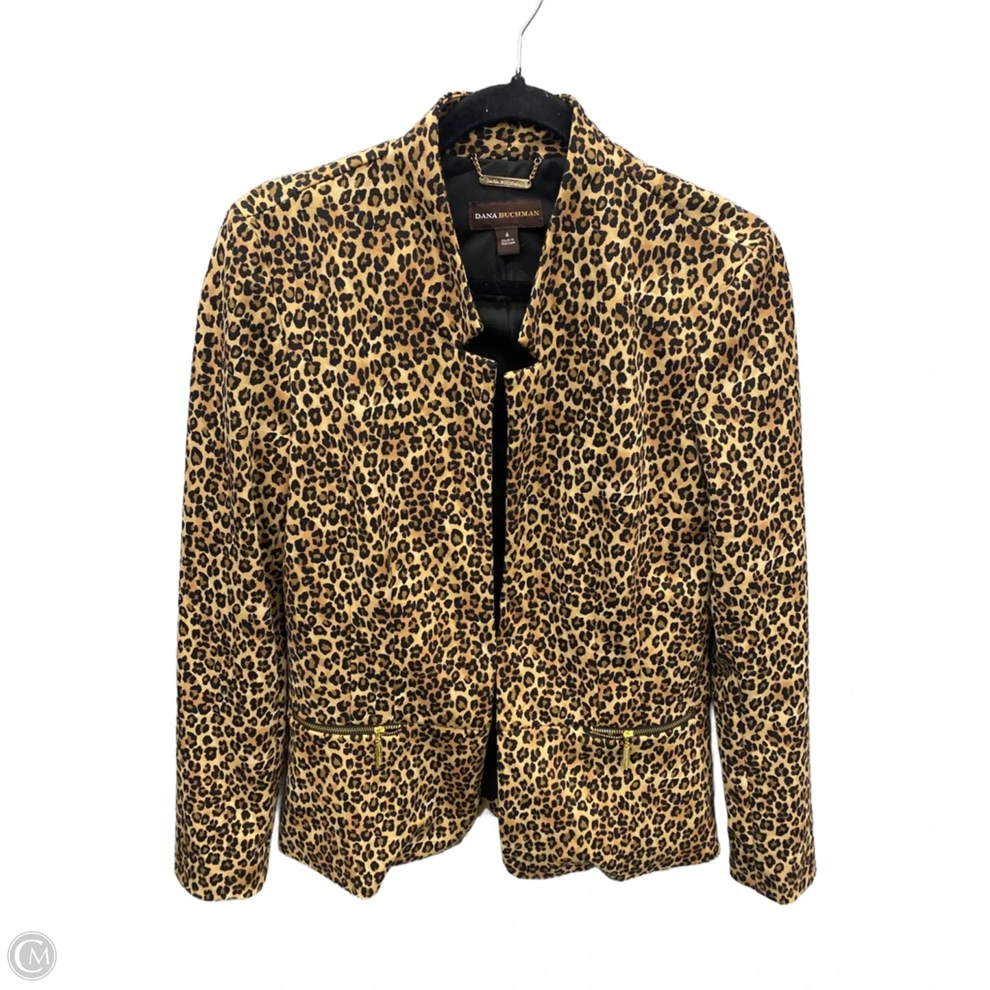 Blazer By Dana Buchman In Animal Print, Size: S