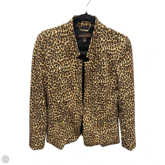 Blazer By Dana Buchman In Animal Print, Size: S