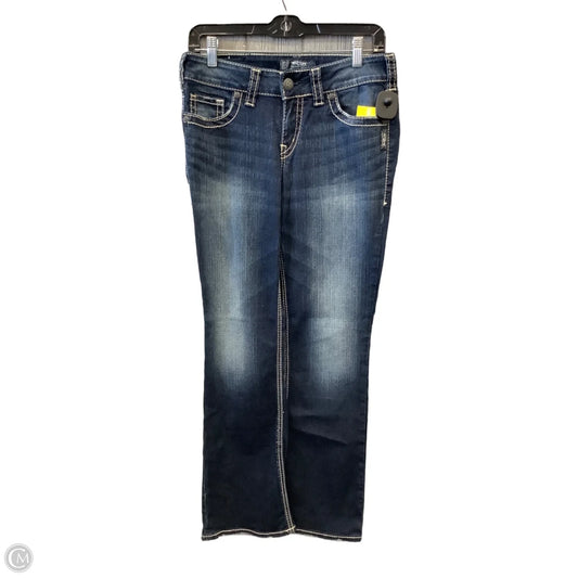 Jeans Straight By Silver In Blue Denim, Size: 8