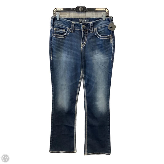 Jeans Boot Cut By Silver In Blue Denim, Size: 6