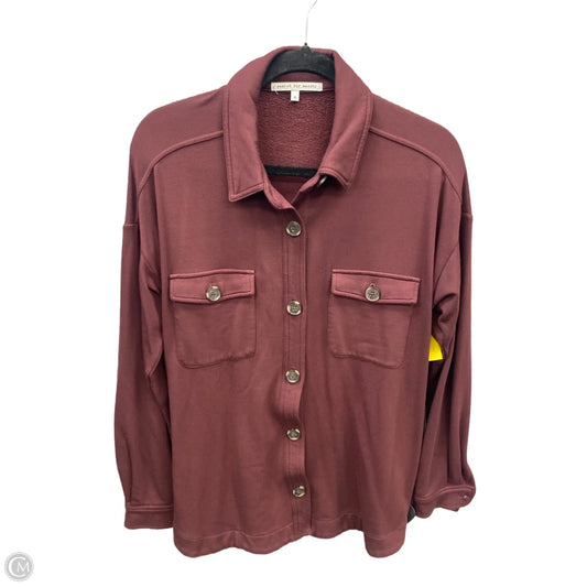 Top Long Sleeve By Clothes Mentor In Red, Size: M