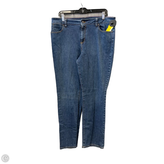 Jeans Straight By Clothes Mentor In Blue Denim, Size: 16