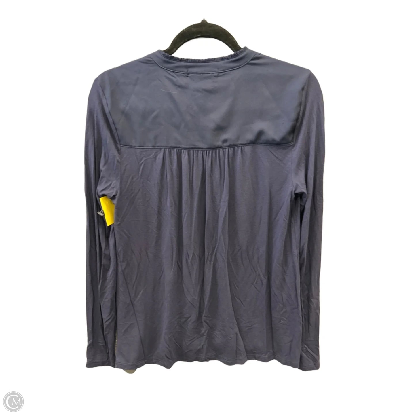 Top Long Sleeve By Banana Republic In Navy, Size: S