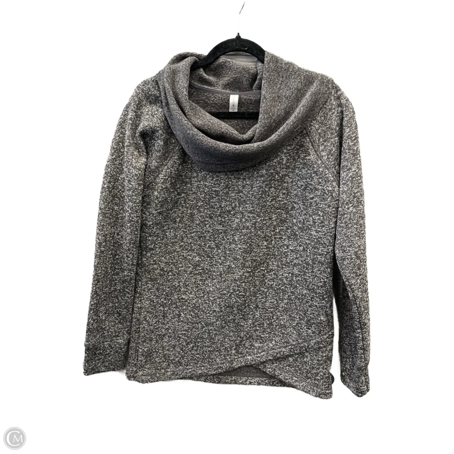 Athletic Sweatshirt Collar By Ideology In Grey, Size: M