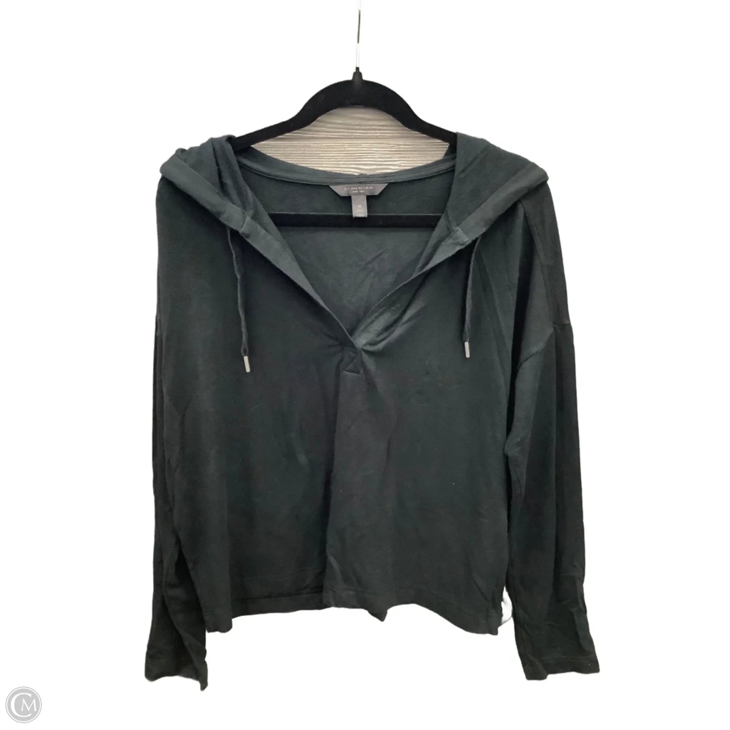 Top Long Sleeve By Banana Republic In Black, Size: M