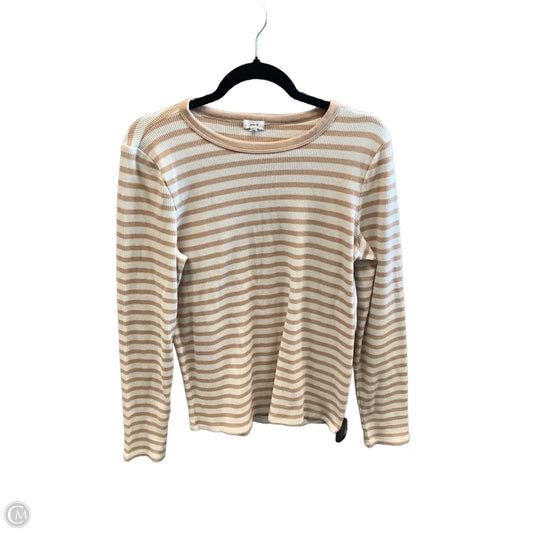Top Long Sleeve By Aerie In Striped Pattern, Size: Xl