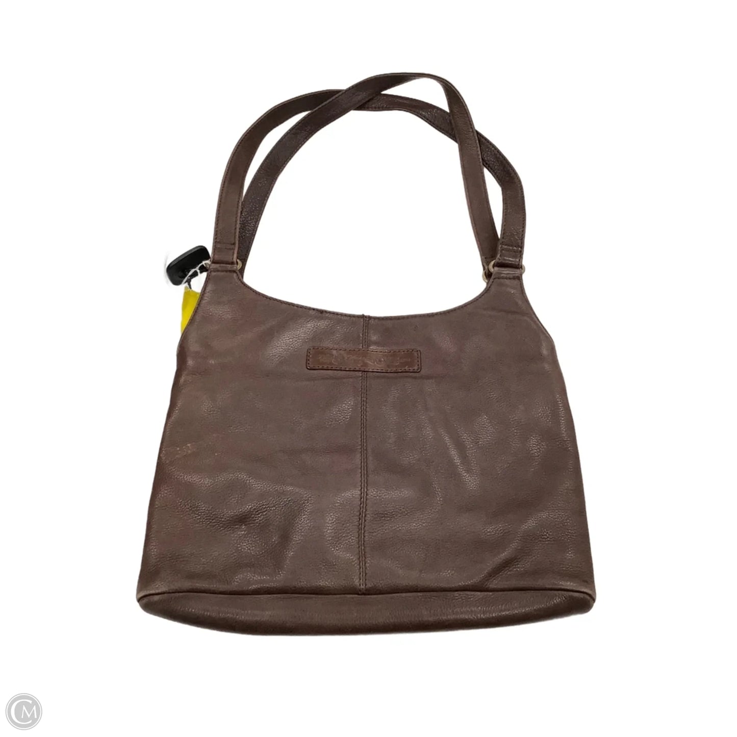 Handbag Leather By Fossil, Size: Medium
