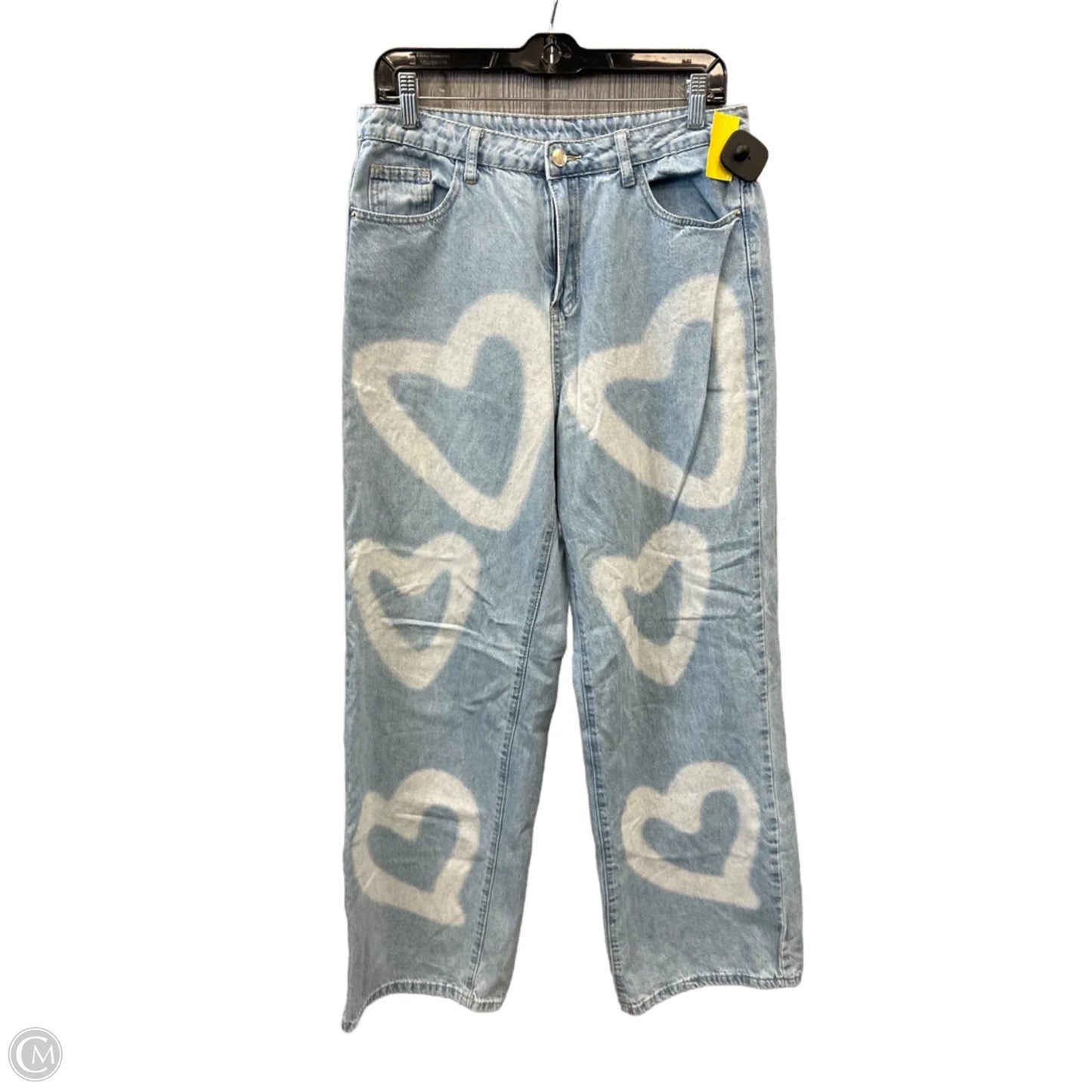 Jeans Straight By Shein In Blue Denim, Size: 12