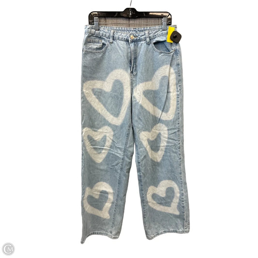 Jeans Straight By Shein In Blue Denim, Size: 12