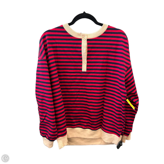 Top Long Sleeve By Dokotoo In Striped Pattern, Size: M