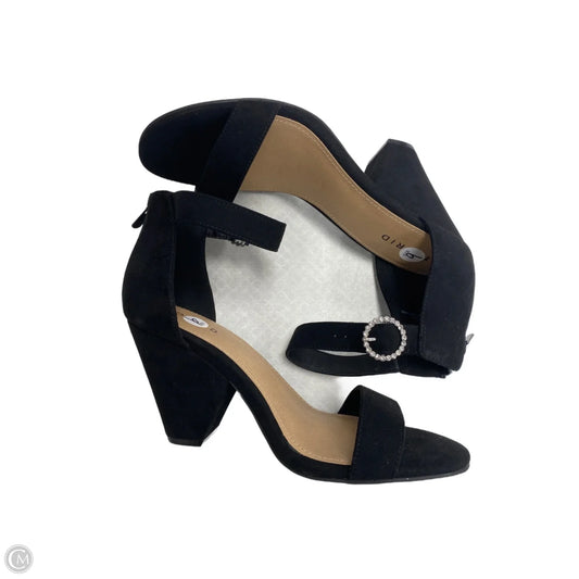 Sandals Heels Stiletto By Torrid In Black, Size: 9