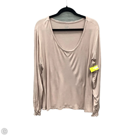 Top Long Sleeve By Maurices In Pink, Size: Xl