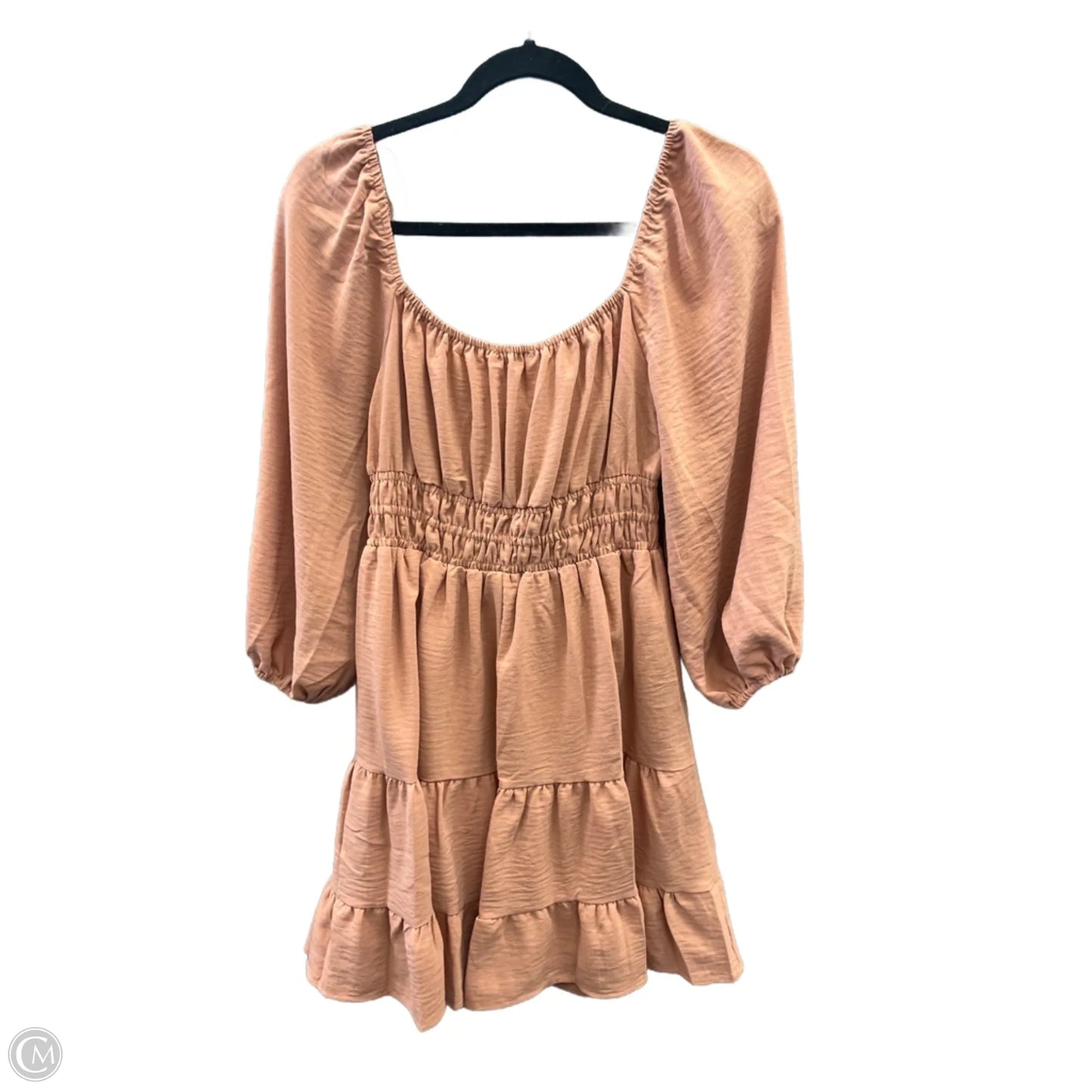 Dress Casual Midi By She + Sky In Tan, Size: S