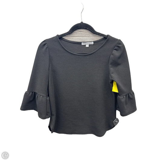 Blouse Long Sleeve By Green Envelope In Black, Size: S