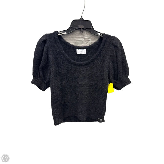 Sweater Short Sleeve By Old Navy In Black, Size: M