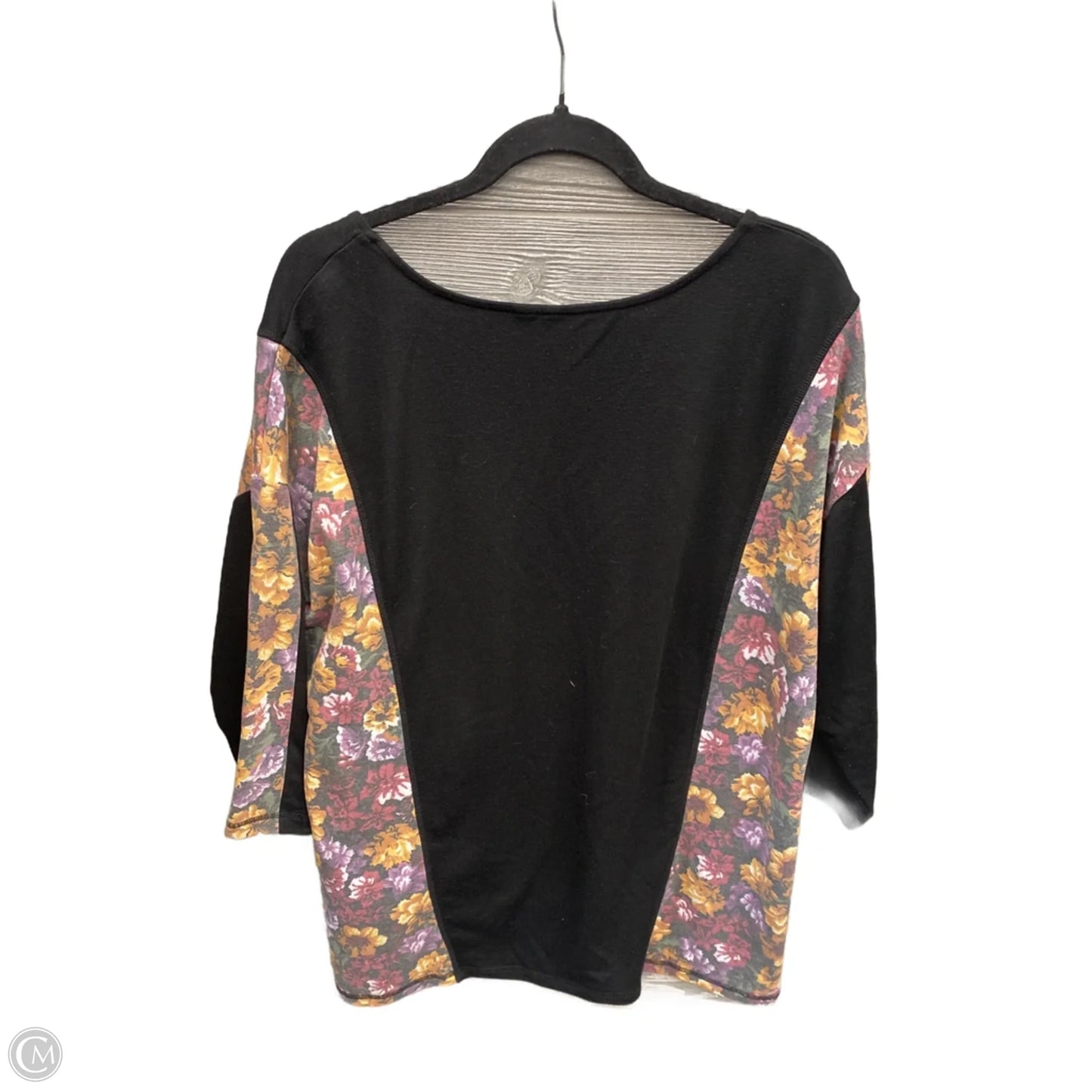 Top Long Sleeve By Cato In Black, Size: Xl