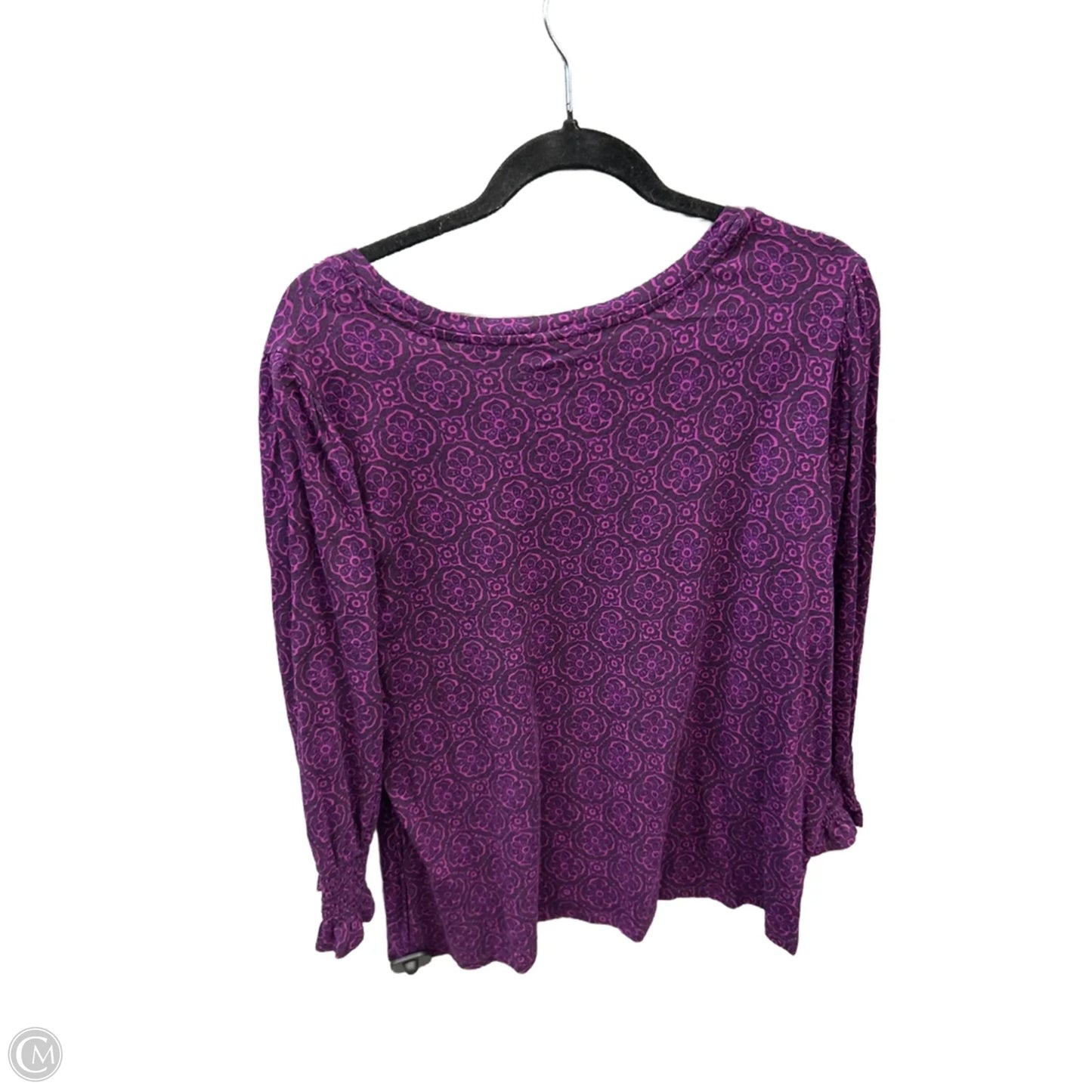 Top Long Sleeve By Cato In Purple, Size: Xl