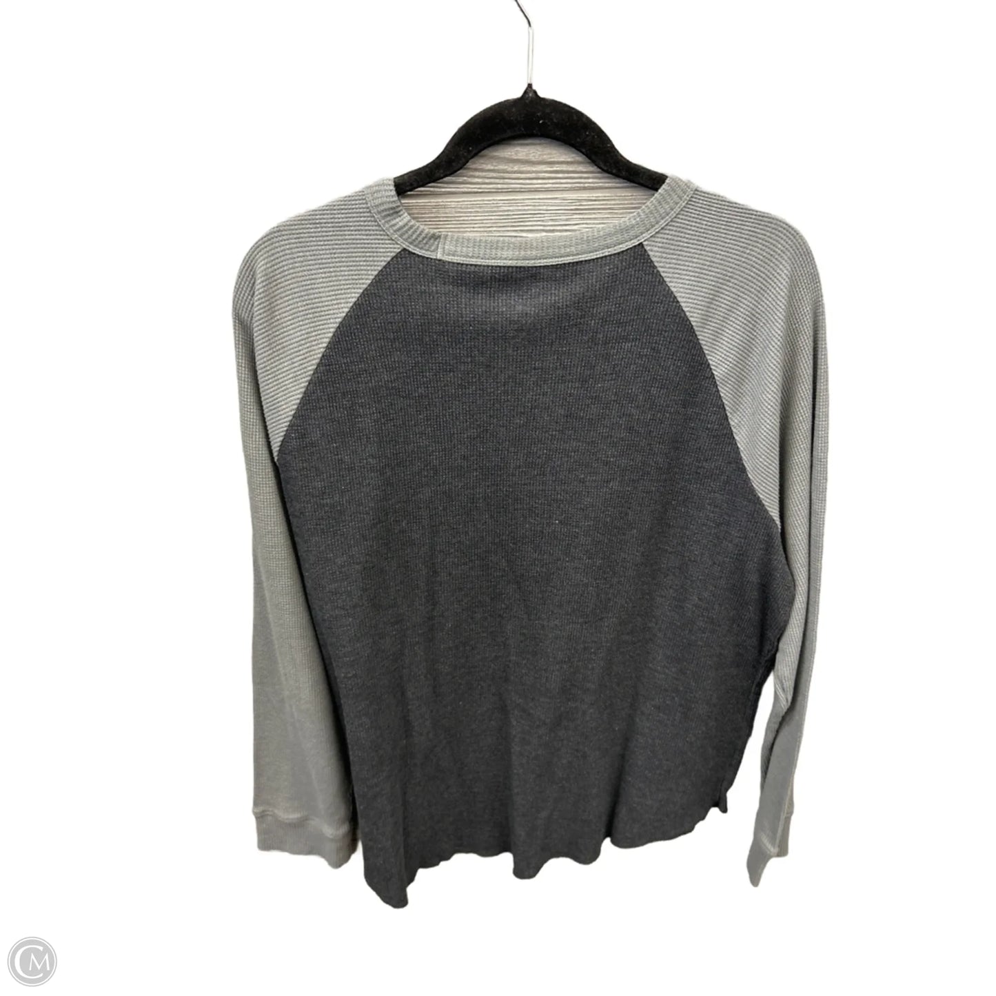 Top Long Sleeve By Sonoma In Grey, Size: Xxl