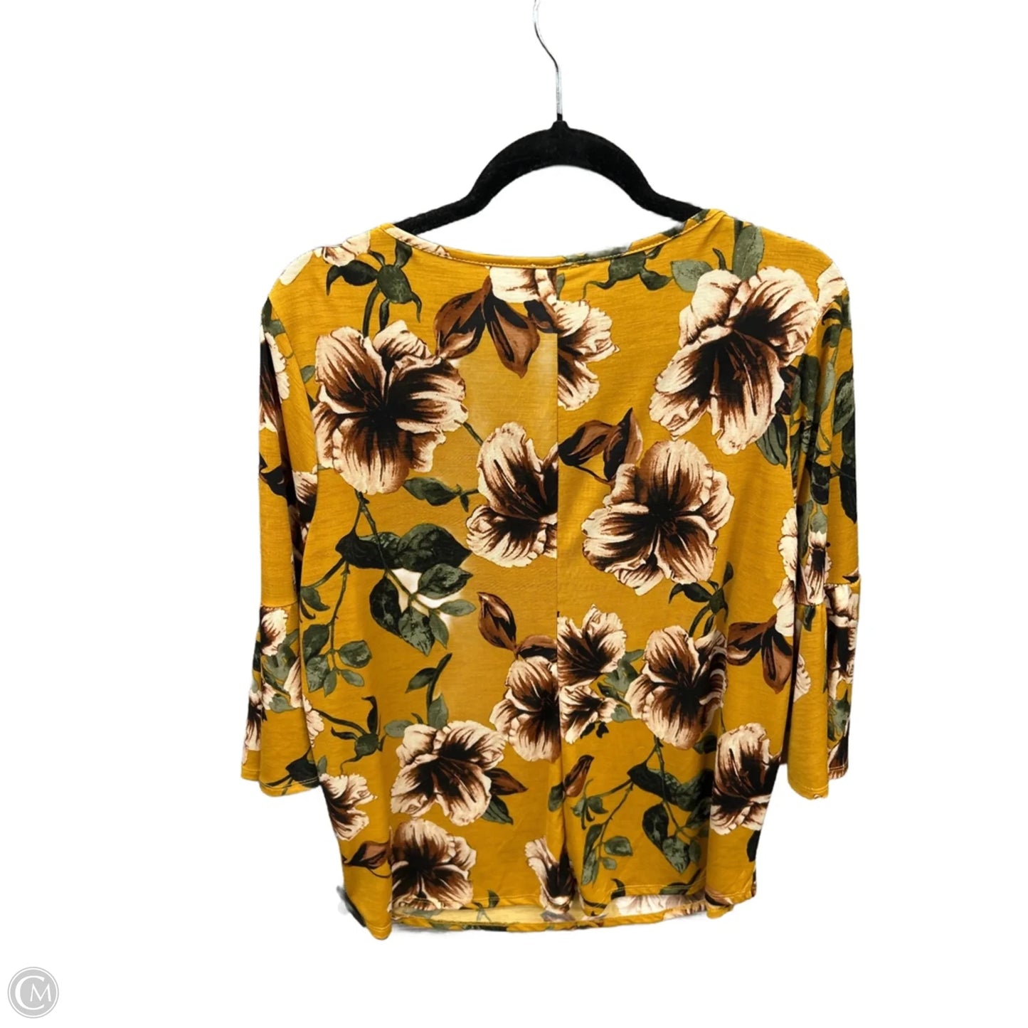 Top Long Sleeve By Naif In Yellow, Size: 1x