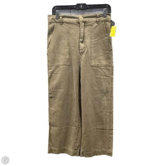 Jeans Wide Leg By Free People In Green, Size: 6