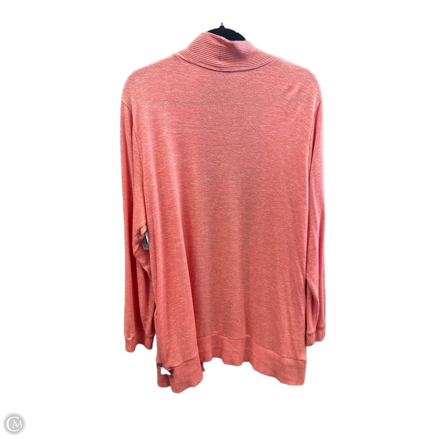 Cardigan By Bobeau In Coral, Size: 2x