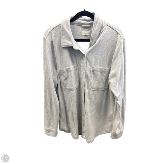 Jacket Shirt By Thread And Supply In Grey, Size: 1x