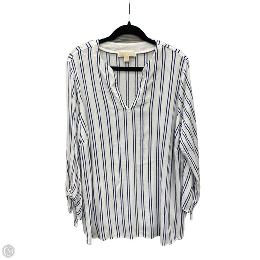 Top Long Sleeve By Michael By Michael Kors In Striped Pattern, Size: 2x
