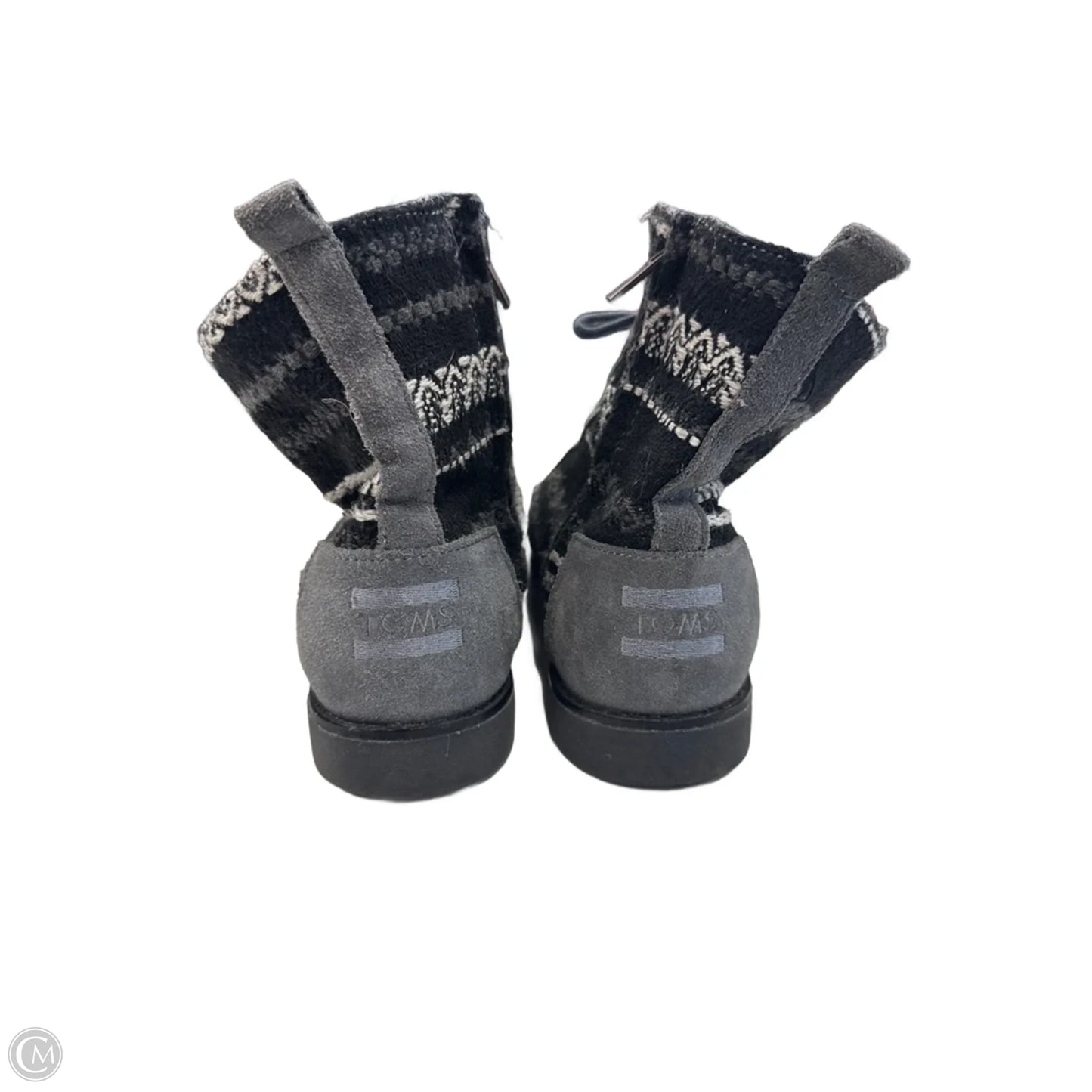 Boots Ankle Flats By Toms In Grey, Size: 7.5