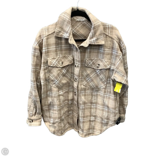 Jacket Shirt By In Loom In Plaid Pattern, Size: S