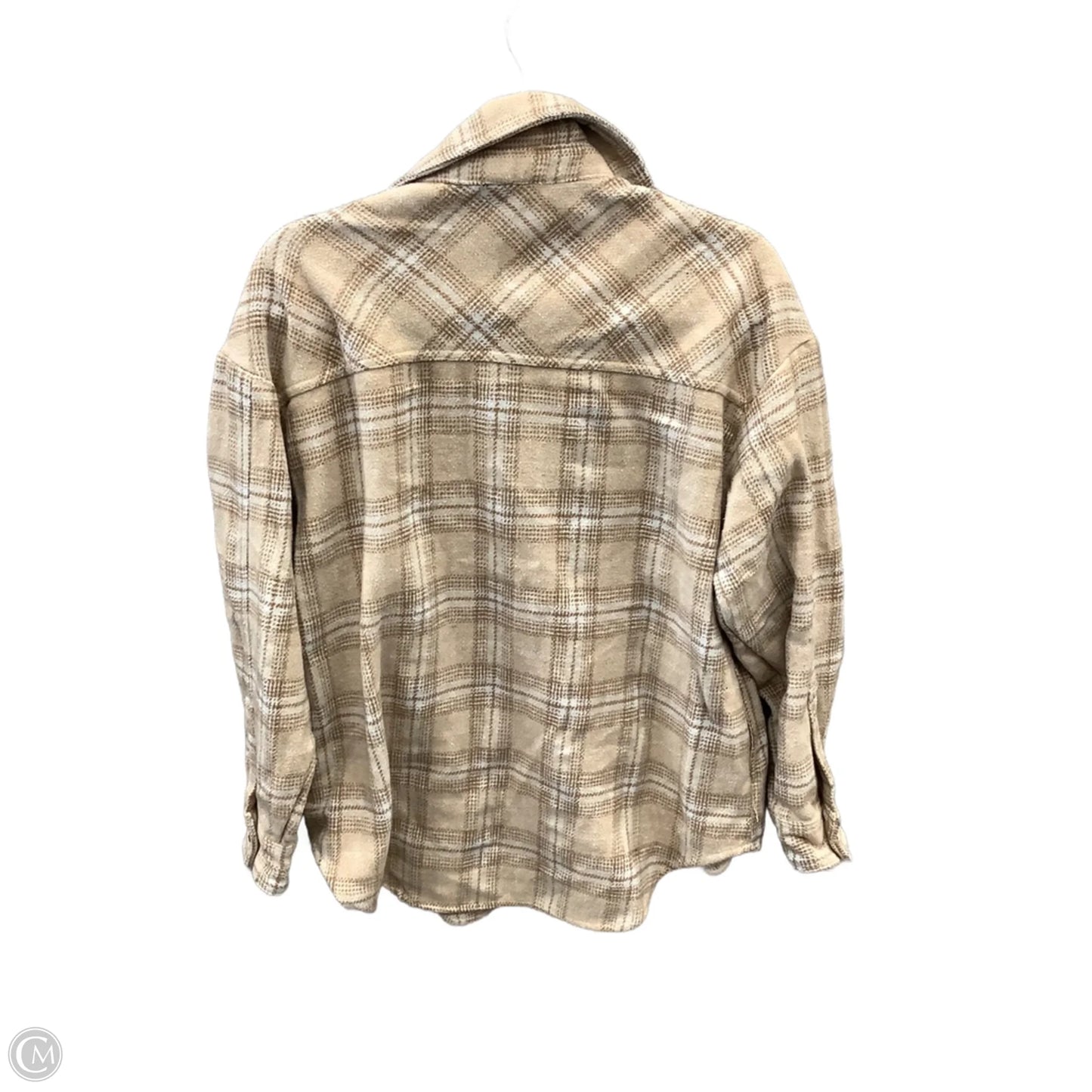 Jacket Shirt By In Loom In Plaid Pattern, Size: S