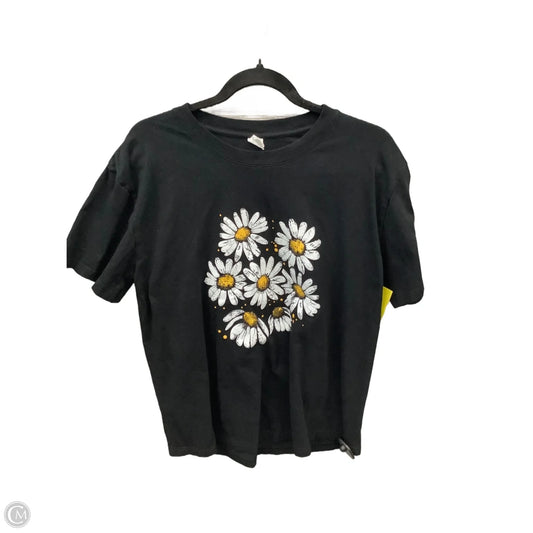 Top Short Sleeve By Clothes Mentor In Black, Size: Xxl