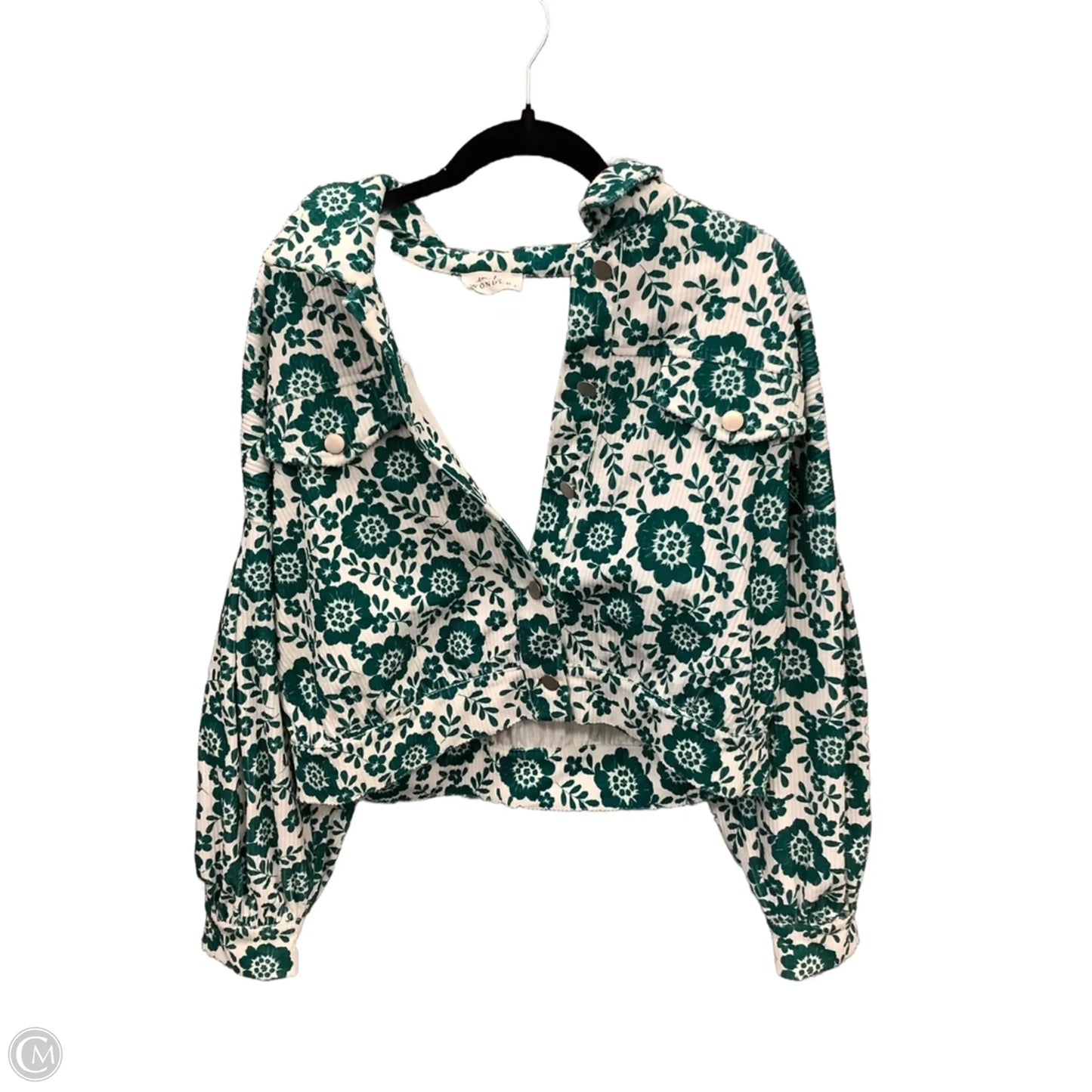 Jacket Other By Emily Wonder In Green & White, Size: L